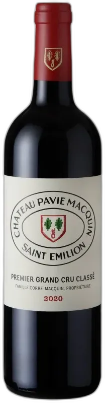 vue du vin Château Pavie-Macquin Saint-Emilion Grand Cru Rouge 2017