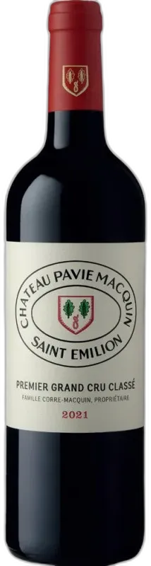 vue du vin Château Pavie-Macquin Saint-Emilion Grand Cru Rouge 2017
