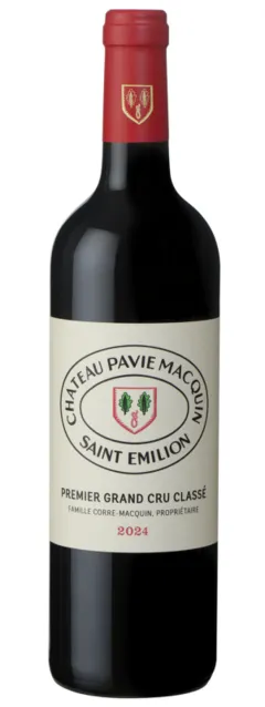 vue du vin Château Pavie-Macquin Saint-Emilion Grand Cru Rouge 2017