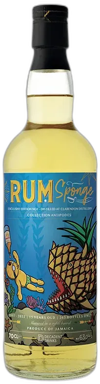 photo Rhum Clarendon Rum Sponge 15 Ans 2007 Antipodes