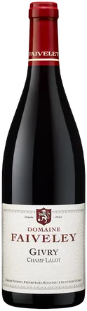 photo du vin Domaine Faiveley Givry Champ-Lalot Rouge 2023