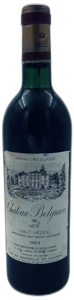 photo du vin Château Belgrave Haut Médoc Grand Cru Vin