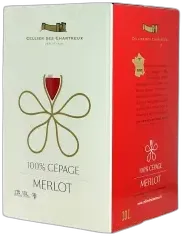 vue du vin Cellier des Chartreux Merlot Bib 10 Litres