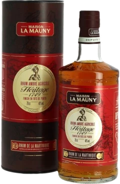 photo Rhum la Mauny Héritage 1749 Rhum Agricole Ambré