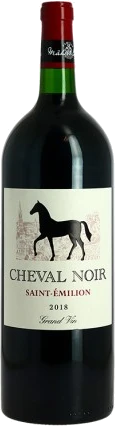 photo Cheval Noir st Emilion en Magnum Vin Rouge de Bordeaux