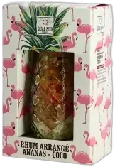 photo du vin Quai Sud Mélange Pour Arrangé Ananas Coco Verre Ananas