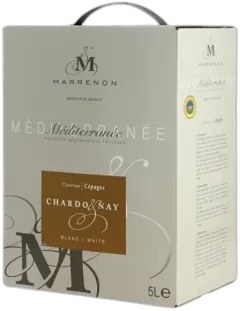 photo Chardonnay Par Marrenon 10 Litres Igp Meditérranée Vin Blanc de Provence