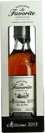 photo Rhum Agricole la Favorite 9 Ans d'Âge 2013 Brut de Fûts