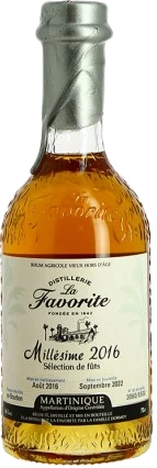 photo Rhum la Favorite 2016 2022 6 Ans Rhum Ambré de Martinique