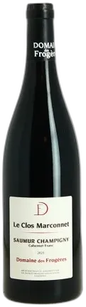 photo Saumur Champigny Bio le Clos Marconnet Par le Domaine des Frogeres 2021