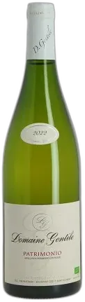 photo Patrimonio Blanc Domaine Gentile 2022 Vin Blanc Bio de Corse