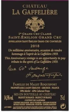 photos du vin Château la Gaffelière