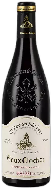 image du vin Châteauneuf-du-Pape Symphonie des Galets Vieux Clocher Domaine Arnoux & Fils