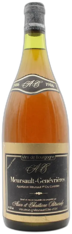 photo du vin Magnum Meursault-Genévrières Domaine Alain et Christiane Patriarche
