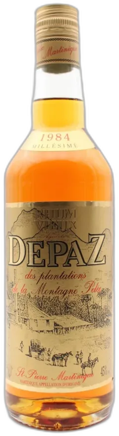 vue du vin Depaz Vieux Rhum "Plantations de la Montagne Pelée"