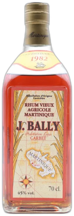 photo du vin J.Bally Agricole Vieux 12ans Etui