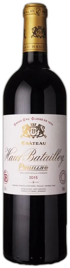 photo du vin Haut Batailley Verso