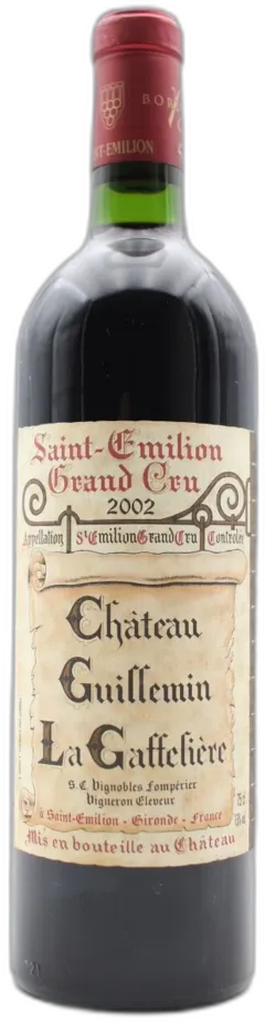 photo du vin Château Guillemin la Gaffeliere Saint Emilion