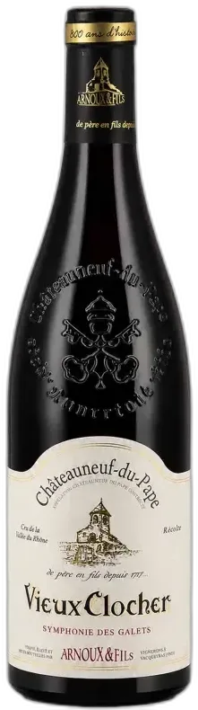 image du vin Châteauneuf-du-Pape Symphonie des Galets Vieux Clocher Domaine Arnoux & Fils