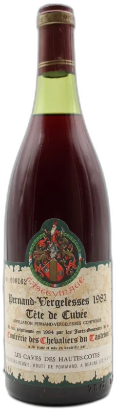 photos du vin Pernand-Vergelesses 1982 "Tête de Cuvée" les Caves des Hautes-Cotes