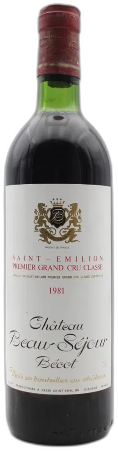 photo du vin Château Beau-Séjour Bécot