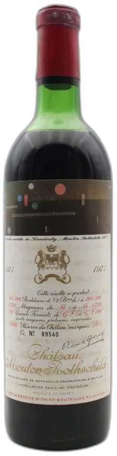 photo du vin Chateau Mouton Rothschild