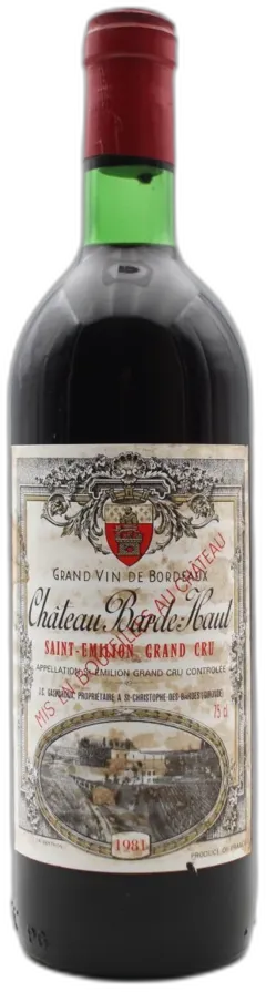 image du vin Château Barde-Haut