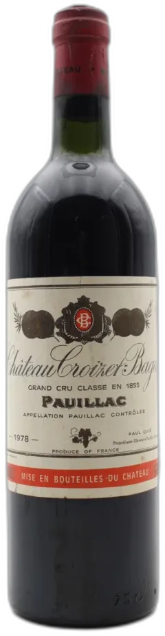 illustration du vin Château Croizet-Bages Pauillac Rouge