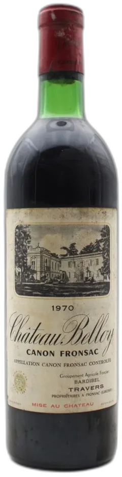 vue du vin Château Belloy Canon Fronsac Rouge