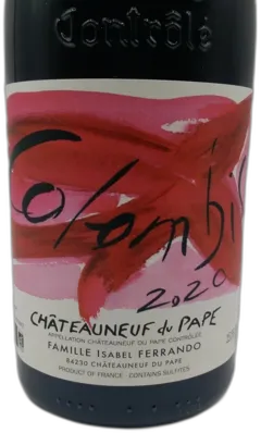 vue du vin Chateauneuf du Pape Colombis Domaine Ferrando