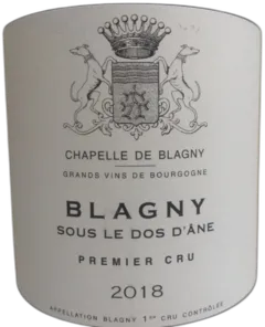 photo du vin Chapelle de Blagny Sous le Dos d’Ane