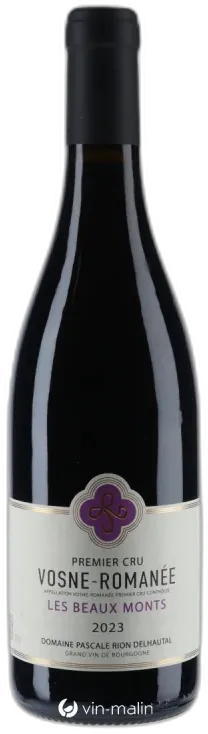 vue du vin Hudelot Noellat Vosne Romanée 1er Cru "les Beaumonts"