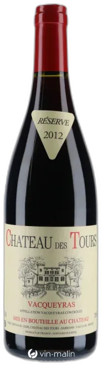 photo du vin Vacqueyras Château des Tours Emmanuel Reynaud