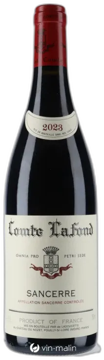 aperçu du vin Domaine Comte Lafond Sancerre Rouge 2023