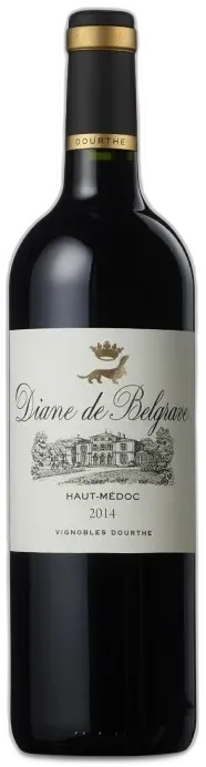 image du vin Diane de Belgrave 2éme Vin de Chateau Belgrave Haut-Médoc Vin Vignobles Dourthe Bordelais