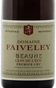 photos du vin Domaine Faiveley Beaune 1er Cru "Clos de l'Ecu" Monopole