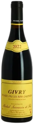 photo Givry Rouge 1cru Bois Gauthiers 2022 Vin de Bourgogne Par Michel Sarrazin