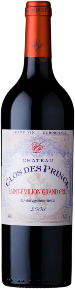 photo du vin Château Clos des Prince