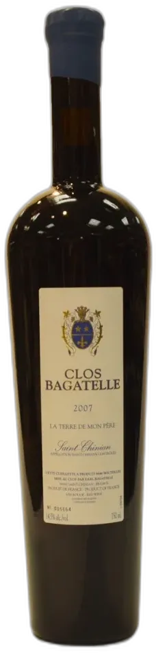 photo du vin Clos Bagatelle Cuvée la Terre de Mon Père Saint Chinian Aop Rouge 750ml