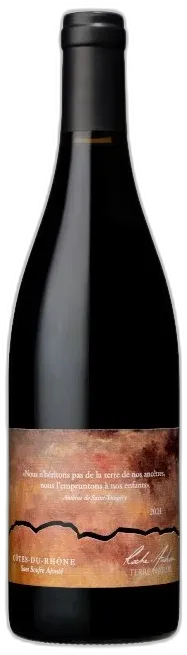photo du vin Domaine Roche-Audran Cuvée Nature Sans Sulfites Aop Côtes du Rhône Vin Rouge Bio