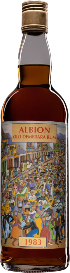 image du vin Vélier Molasses British Guyana Rhum "17 Ans Albion Special Cask an 552-556" Brun