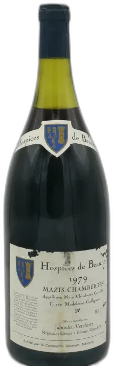 photo du vin Mazis-Chambertin Grand Cru cuvée Madeleine Collignon Hospices de Beaune Mise frédéric Esmonin