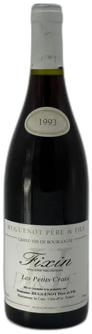 image du vin Fixin "les Petits Crais" 1993 Domaine Huguenot Père & Fils