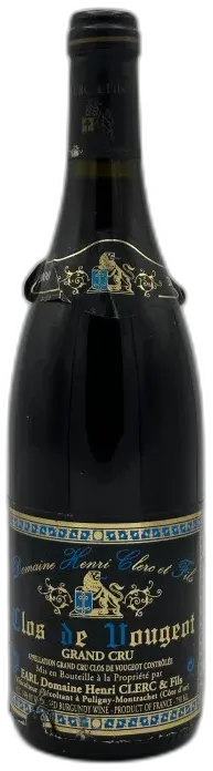 capture du vin Clos Vougeot Grand Cru Domaine Henri Clerc