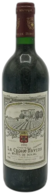 aperçu du vin Château la Croix Davids Côtes de Bourg