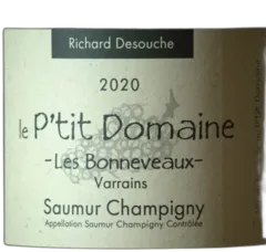 image du vin Aoc Saumur-Champigny le Clos Lintier le p’Tit Domaine Richard Desouche