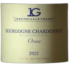 illustration du vin Bourgogne Chardonnay Orane Jérôme Galeyrand