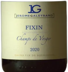 photo du vin Bourgogne Pinot Noir Antonin Jérôme Galeyrand