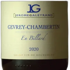 photo du vin Gevrey Chambertin en Croisette Jérôme Galeyrand