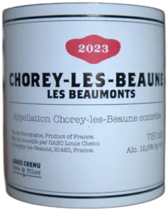 photo du vin Chorey Lès Beaune les Beaumonts Louis Chenu Père & Filles